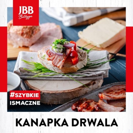 Kanapka drwala = kiełbasiak + boczek ​