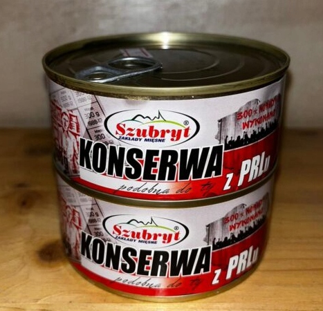 Konserwa Z PRL Mielonka w puszce 300 g SZUBRYT