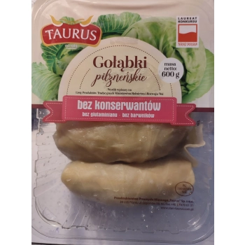 GOŁĄBKI PILZNEŃSKIE 600G TAURUS BEZ KONSERWANTÓW