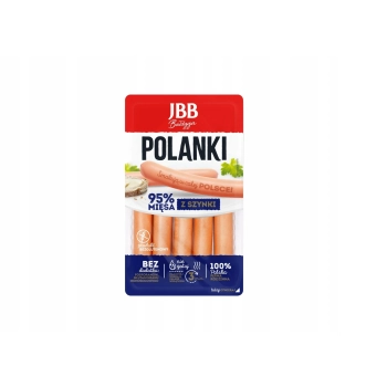 PARÓWKI POLANKI Z SZYNKI 95% MIĘSA 225g JBB BEZ KONSERWANTÓW