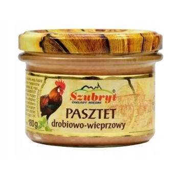 Pasztet drobiowo wieprzowy w słoiku 180 g