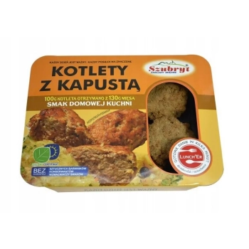 Kotlety mielone z kapustą 420g - Danie bez konserwantów SZUBRYT