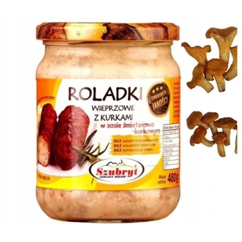 Roladki wieprzowe Szubryt nadziewane kurkami 480g